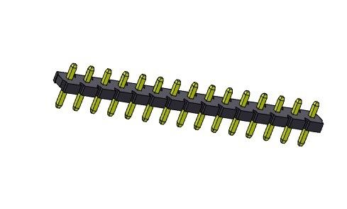 ขั้วต่อหัวเข็ม 5.08 มม. แถวเดียว ประเภทจุ่ม 1*2PIN ถึง 1*20PIN H=2.54MM