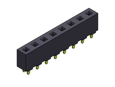 หัวต่อตัวเมีย 5.08 มม. ประเภทกรมทรัพย์สินทางปัญญาแถวเดียว 1 * 2PIN ถึง 1 * 20PIN H = 8.90 มม.