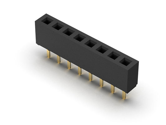 หัวต่อตัวเมีย 2.00 มม. แบบจุ่มแถวเดียว 1*2PIN ถึง 1*40PIN H=4.30 มม.