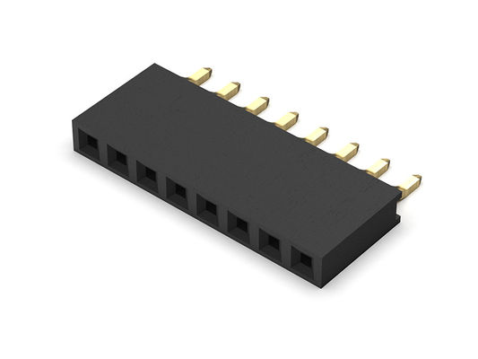 หัวต่อตัวเมีย 2.00 มม. แบบจุ่มแถวเดียว 1 * 2PIN ถึง 1 * 40PIN H = 6.35 มม.