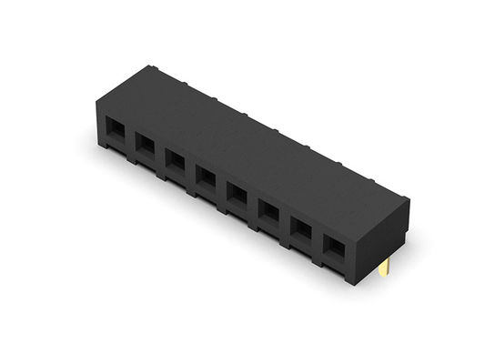 หัวต่อตัวเมีย 2.00 มม. แถวเดี่ยว R/A Dip TYPE 1*2PIN ถึง 1*40PIN H=4.30 มม.