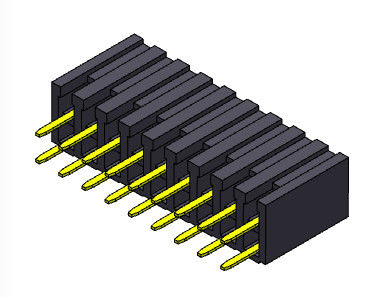 หัวต่อตัวเมีย 2.00 มม. แบบจุ่มสองแถว 2 * 2PIN ถึง 2 * 40PIN H = 7.20 มม.