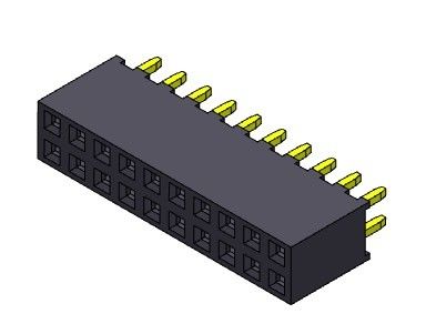 หัวต่อตัวเมีย 2.00 มม. แบบจุ่มสองแถว 2 * 2PIN ถึง 2 * 40PIN H = 6.35 มม.