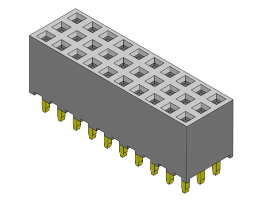 หัวต่อตัวเมีย 2.00 มม. สามแถว Dip TYPE 3*2PIN ถึง 3*40PIN H=6.35 มม.