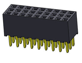 หัวต่อตัวเมีย 2.00 มม. สามแถว Dip TYPE 3*2PIN ถึง 3*40PIN H=6.35 มม.