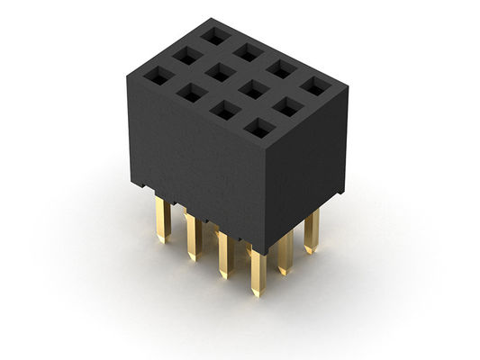 หัวต่อตัวเมีย 2.00 มม. สามแถว Dip TYPE 3*2PIN ถึง 3*40PIN H=6.35 มม.