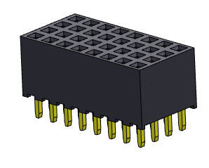 หัวต่อตัวเมีย 2.00 มม. แบบจุ่มสี่แถว 4 * 2PIN ถึง 4 * 40PIN H = 6.35 มม.
