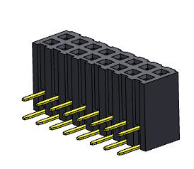 หัวเข็มหญิง 2.00 มม. ชนิดจุ่ม 2 * 2PIN ถึง 2 * 40PIN H = 4.85 มม.