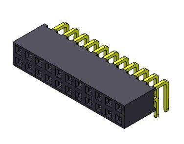 2 * 2PIN ถึง 2 * 40PIN Dip Connectors 2.00mm Dual Row R / A Dip TYPE