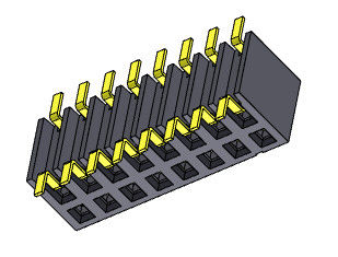 ขั้วต่อหัวเข็ม 2.00 มม. รายการด้านข้างสองแถว SMT TYPE 2 * 2PIN ถึง 2 * 25PIN