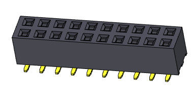 ตัวเชื่อมต่อส่วนหัว PCB สองแถว 2.00 มม. 2 * 2PIN ถึง 2 * 40PIN พร้อมหมุด