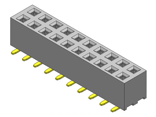 ตัวเชื่อมต่อส่วนหัว PCB สองแถว 2.00 มม. 2 * 2PIN ถึง 2 * 40PIN พร้อมหมุด