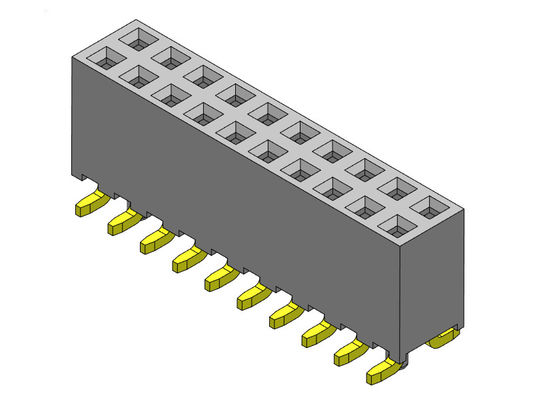 หัวต่อตัวเมีย 2.00 มม. สองแถว SMT TYPE 2 * 2PIN ถึง 2 * 40PIN H = 6.35 มม.