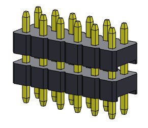หัวต่อพิน 2.00 มม. สองแถว Stack DIP TYPE 2*2PIN ถึง 2*40PIN