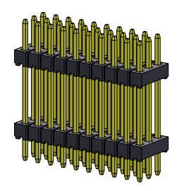 หัวต่อพิน 2.00 มม. สามแถว Stack DIP TYPE 3*2PIN ถึง 3*40PIN