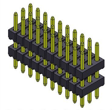 หัวต่อพิน 2.00 มม. สามแถว Stack DIP TYPE 3*2PIN ถึง 3*40PIN