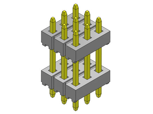 หัวต่อพิน 2.00 มม. สามแถว Stack DIP TYPE 3*2PIN ถึง 3*40PIN