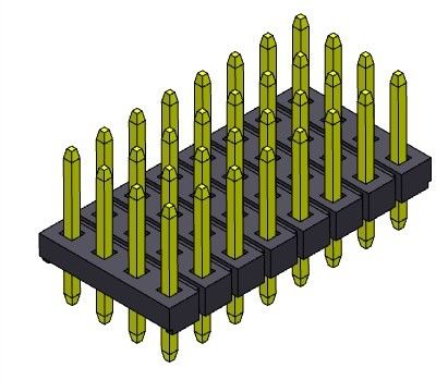 ขั้วต่อหัวเข็ม 2.00 มม. สี่แถวตรง TYPE 4*3PIN ถึง 4*40PIN H=1.50MM