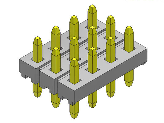 ขั้วต่อหัวเข็ม 2.00 มม. สี่แถวตรง TYPE 4*3PIN ถึง 4*40PIN H=1.50MM