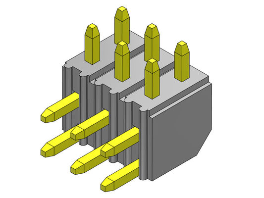 ขั้วต่อหัวเข็ม 2.00 มม. สองแถว R/A ชนิดตรง 2*2PIN ถึง 2*40PIN H=4.30MM