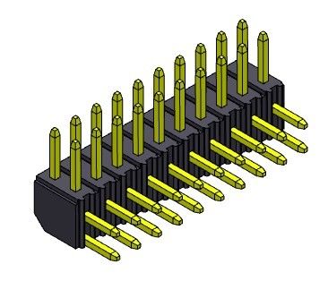 ขั้วต่อหัวเข็ม 2.00 มม. สองแถว R/A ชนิดตรง 2*2PIN ถึง 2*40PIN H=4.30MM