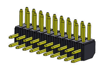 ขั้วต่อหัวเข็ม 2.00 มม. สองแถว R/A ชนิดตรง 2*2PIN ถึง 2*40PIN H=4.30MM