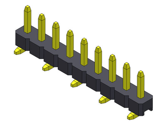 ตัวเชื่อมต่อส่วนหัว PCB แถวเดียว 2.00 มม. ประเภท SMT 1 * 2PIN ถึง 1 * 40PIN H = 2.00 มม.