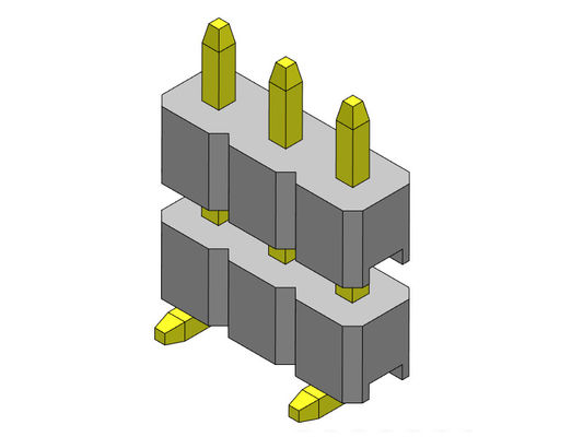 ตัวเชื่อมต่อส่วนหัวของ SMT TYPE PCB 2.00 มม. หัวเข็มแถวเดี่ยว 1 * 2PIN ถึง 1 * 40PIN
