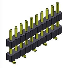 หัวต่อพิน 2.00 มม. กองแถวเดี่ยว SMT TYPE 1 * 2PIN ถึง 1 * 40PIN