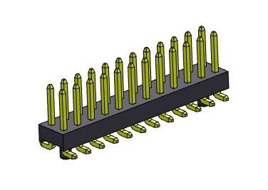 ตัวเชื่อมต่อส่วนหัว PCB ชนิด SMT คู่ 2.00 มม. 1 * 2PIN ถึง 1 * 40PIN