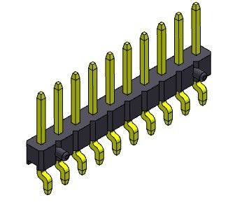 หัวต่อพิน 2.00 มม. แถวเดียวด้านข้าง SMT TYPE 1 * 2PIN ถึง 1 * 40PIN H = 2.00 มม.