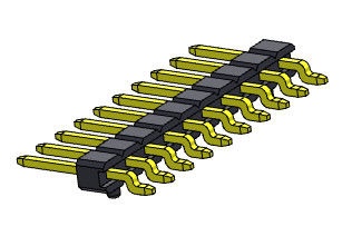 หัวต่อพิน 2.00 มม. แถวเดียวด้านข้าง SMT TYPE 1 * 2PIN ถึง 1 * 40PIN H = 2.00 มม.