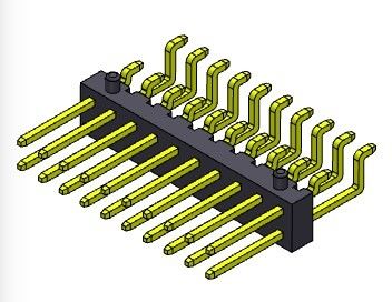 ขั้วต่อหัวเข็ม 2.00 มม. รายการด้านข้างสองแถว SMT TYPE 2 * 3PIN ถึง 2 * 40PIN H = 2.00 มม.