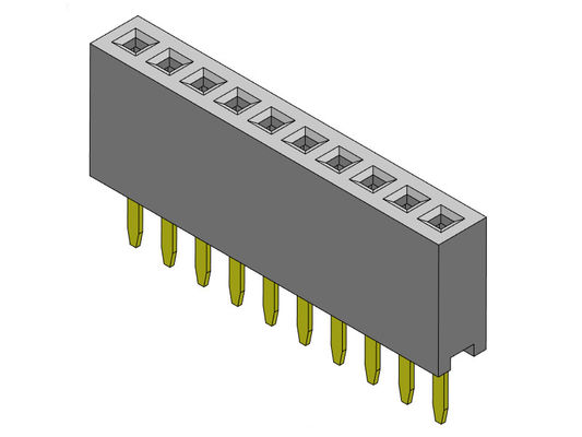 หัวต่อตัวเมีย 1.27 มม. แถวเดียวแบบตรง 1 * 2PIN ถึง 1 * 40PIN H = 4.30 มม.