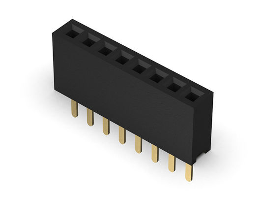 หัวต่อตัวเมีย 1.27 มม. แถวเดียวแบบตรง 1 * 2PIN ถึง 1 * 40PIN H = 4.30 มม.