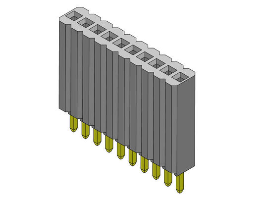 หัวต่อตัวเมีย 1.27 มม. แถวเดียวแบบตรง 1 * 2PIN ถึง 1 * 50PIN H = 8.50 มม.