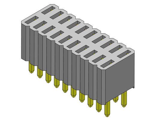 หัวต่อตัวเมีย 1.27 มม. สองแถวแบบตรง 2 * 3PIN ถึง 2 * 50PIN H = 4.60 มม.
