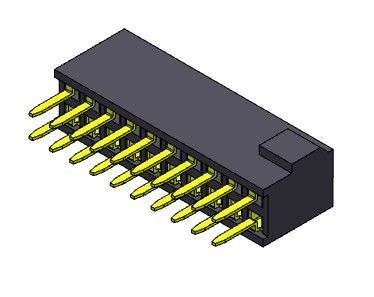 หัวต่อตัวเมีย 1.27 มม. สองแถวแบบตรงพร้อมชน 2 * 3PIN ถึง 2 * 50PIN H = 4.40 มม.