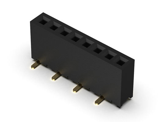 หัวต่อตัวเมีย 1.27 มม. แถวเดียว SMT ประเภท 1 * 2PIN ถึง 1 * 40PIN H = 4.30 มม.