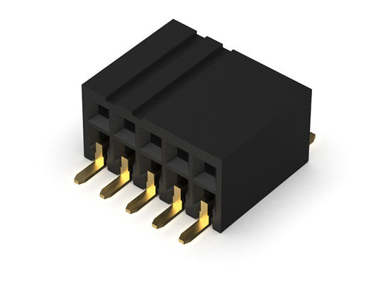 ตัวเชื่อมต่อส่วนหัวหญิง 1.27 มม. รายการ Sild สองแถว SMT ประเภท 2 * 2PIN ถึง 2 * 40PIN H = 3.45 มม.