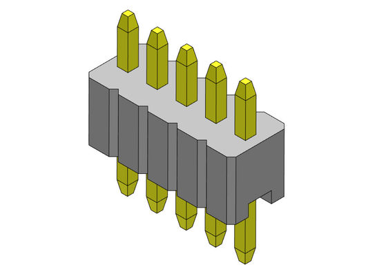 ขั้วต่อหัวเข็ม 1.27 มม. Serise แถวเดียวแบบตรง 1*2PIN ถึง 1*50PIN SQ0.46mm