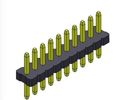 ขั้วต่อหัวเข็ม 1.27 มม. Serise แถวเดียวแบบตรง 1*2PIN ถึง 1*50PIN SQ0.40mm