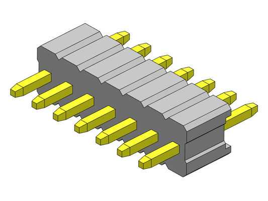 ขั้วต่อหัวเข็ม 1.27 มม. Serise แถวเดียวแบบตรง 1*2PIN ถึง 1*50PIN SQ0.40mm