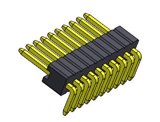 ขั้วต่อหัวเข็ม 1.27 มม. Serise แถวเดียว R/A Stright Type 1*2PIN ถึง 1*50PIN SQ0.46mm