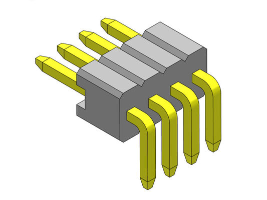ขั้วต่อหัวเข็ม 1.27 มม. Serise แถวเดียว R/A Stright Type 1*2PIN ถึง 1*50PIN SQ0.46mm
