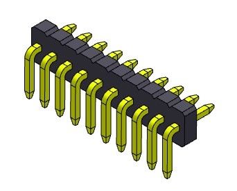 ขั้วต่อส่วนหัวของแผงวงจร 1.27 มม. แถวเดียว R / A 1 * 2PIN ถึง 1 * 50PIN