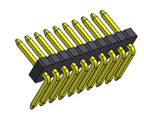 ขั้วต่อส่วนหัวของแผงวงจร 1.27 มม. แถวเดียว R / A 1 * 2PIN ถึง 1 * 50PIN