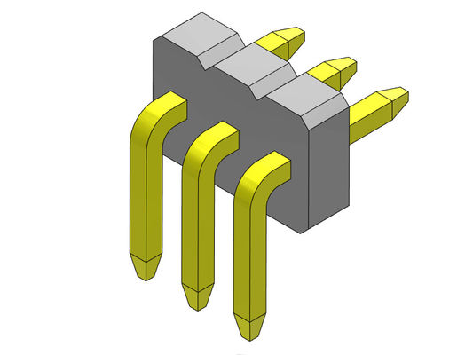 ขั้วต่อส่วนหัวของแผงวงจร 1.27 มม. แถวเดียว R / A 1 * 2PIN ถึง 1 * 50PIN