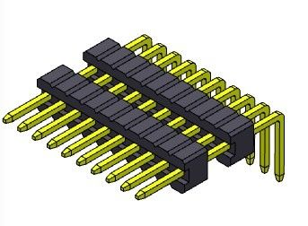 ขั้วต่อหัวต่อหญิง 1.27 มม. 1 * 2PIN ถึง 1 * 50PIN SQ0.40mm