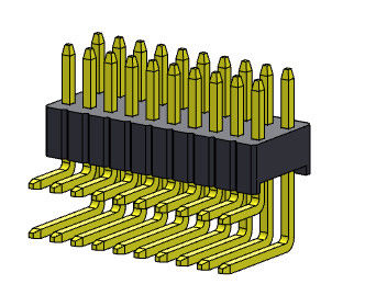 1.27 * 2.54 มม. หัวต่อหัวต่อหญิงสองแถว R / A 2 * 2PIN ถึง 2 * 50PIN